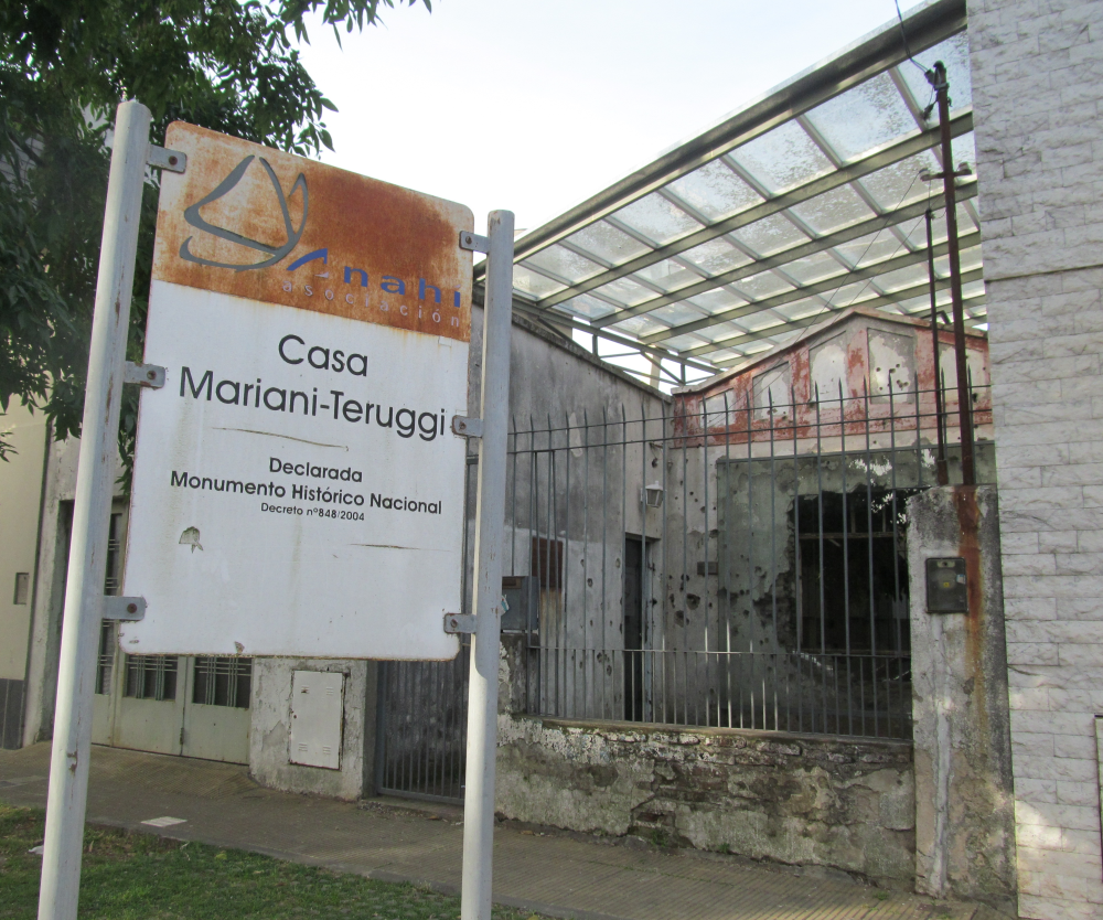 Casa Mariani-Teruggi, sitio de memoria en La Plata vinculado a las víctimas del terrorismo de Estado durante la última dictadura militar.