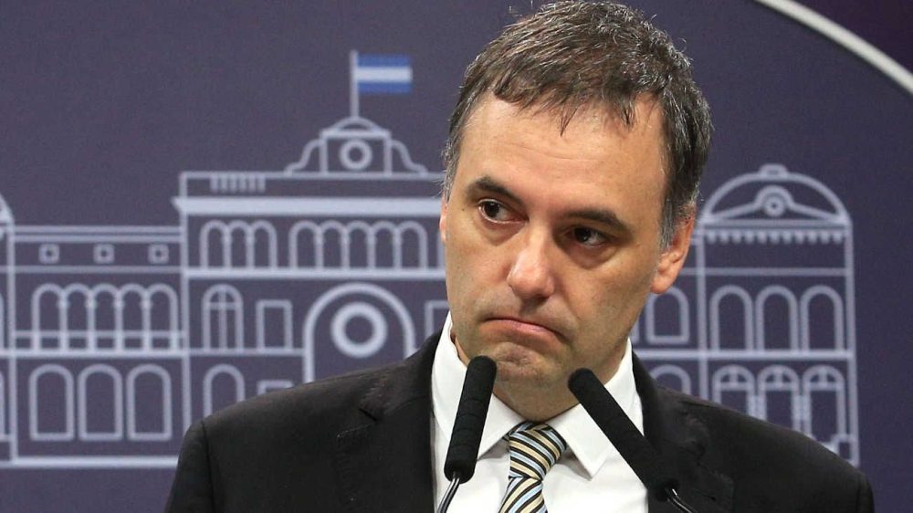 Manuel Adorni durante una conferencia en Casa Rosada