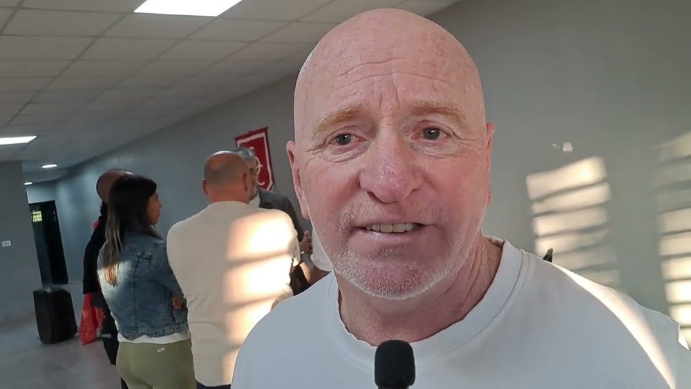 Marcelo Colo Scrignar director deportivo de Cambaceres durante una entrevista en Ensenada