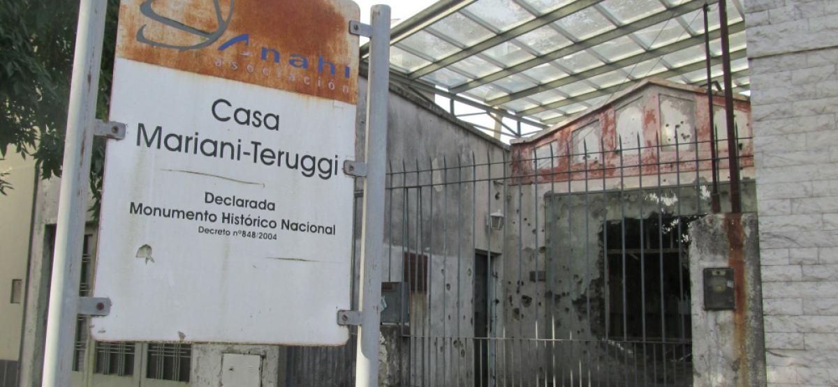 Casa Mariani-Teruggi, sitio de memoria en La Plata vinculado a las víctimas del terrorismo de Estado durante la última dictadura militar.