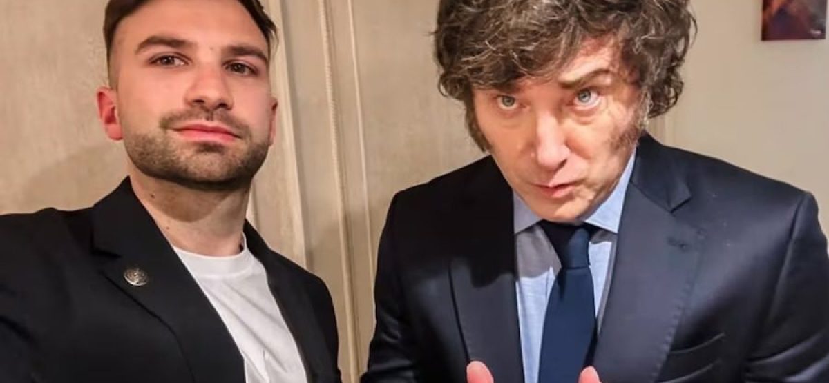 Javier Milei junto a Mauricio Novelli, empresario mencionado en la investigación del caso Libra